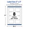 Avery Printable Rectangle Labels, 2" x 3", Glossy White, Pre-printed Double Black Border Design, Sure Feed Technology, Laser & Inkjet Compatible, 160 Total